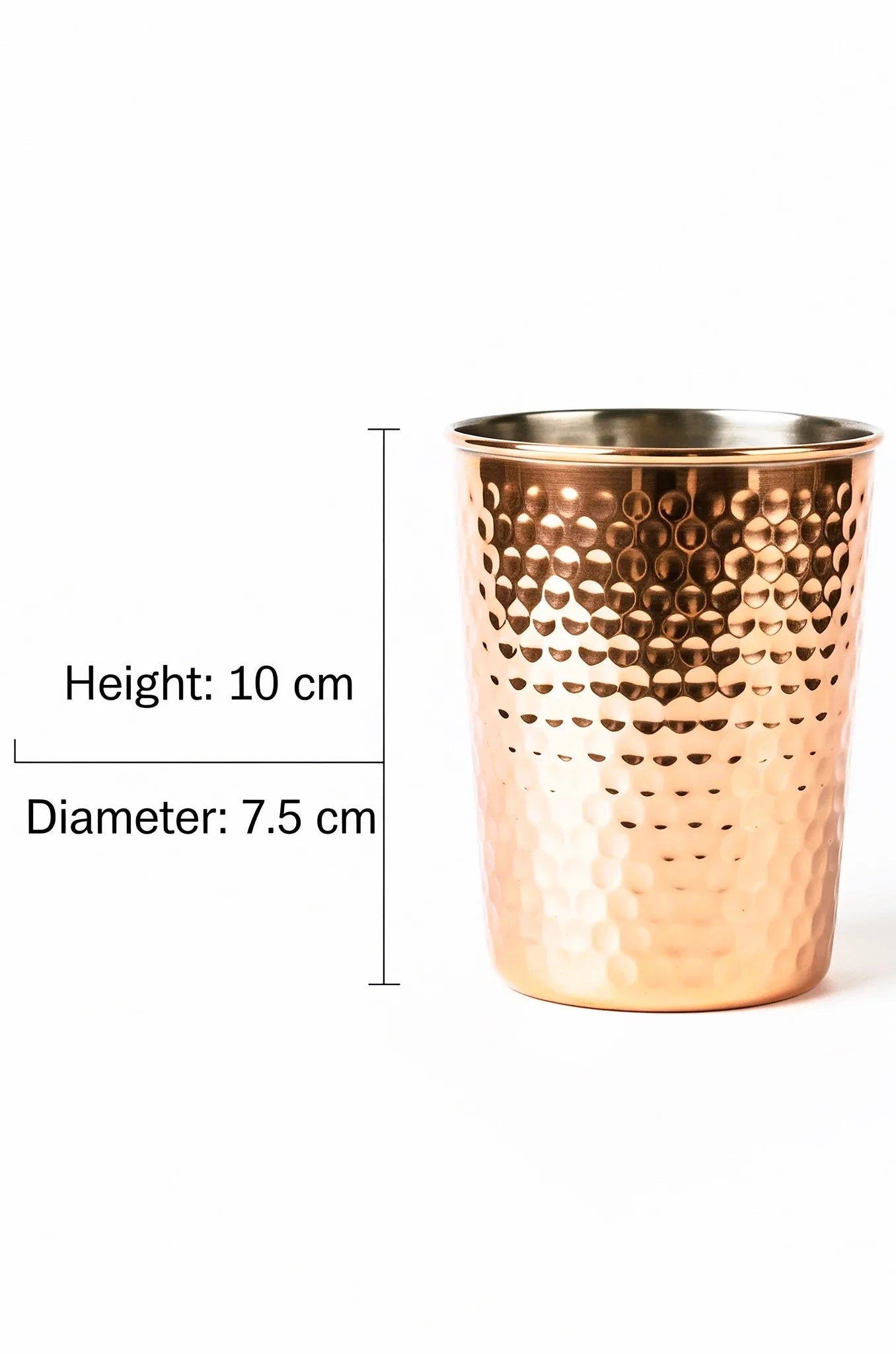 Exclusive Hammered Copper Gift Set – 2 Bottles & 2 Glasses
