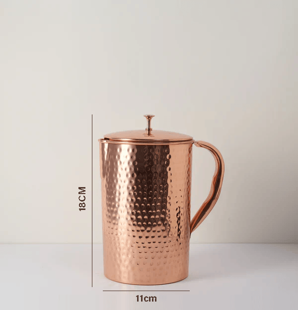 Pure Copper Jug - 2L Hammered Copper Jug